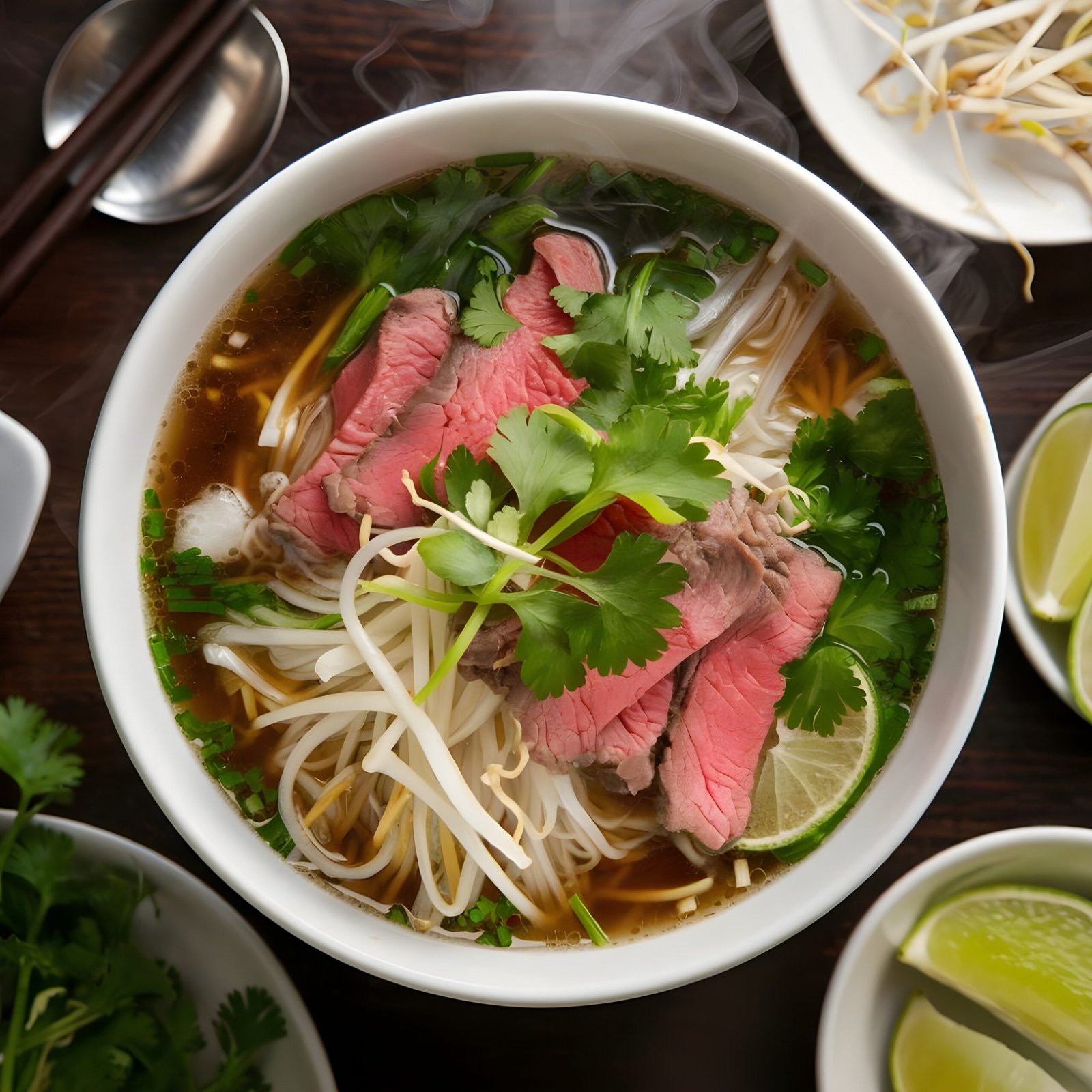 a mouth watering photograph of a steaming bowl